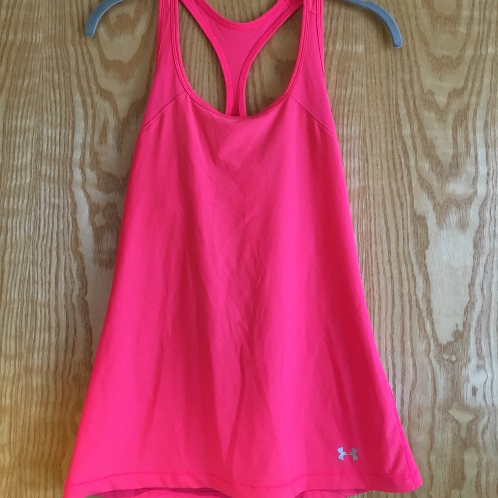 Hot pink Under Armour athletic tank. Size S.